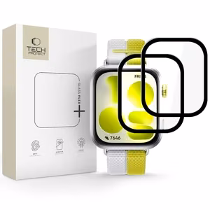 Tech-Protect Glass Flex+ 2-Pack Hybridilasi Huawei Watch Fit 5 - Musta