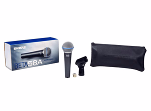 Shure BETA 58A – johdollinen dynaaminen laulumikrofoni, tummanharmaa