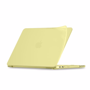 Tech-Protect Softshell -suojakuori MacBook Neo 13 2026:lle - matta keltainen