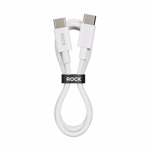 Rock kaapeli P8 Basic Series - Type C - Type C - PD 60W 3A 1 metri valkoinen