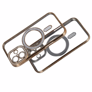 Bling MagSafe Suojakuori iPhone 17:lle kultainen