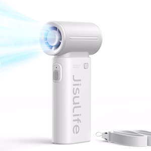 Jisulife Life9 3600 mAh kannettava USB-käsituuletin ja minipuhallin, harmaa