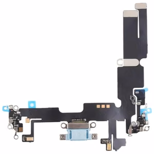 Joustava kaapeli iPhone 14 Plus latausliitäntä mikrofonilla sininen alkuperäinen