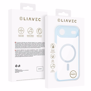 Liavec pehmeä suojakuori iPhone 17 Airille vaaleansininen
