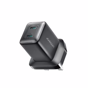Joyroom JR-TCG17 45W 2 x USB-C Seinälaturi (UK-pistoke) - Musta