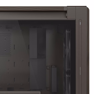 ASUS ProArt PA602 puuviimeistelty retroruskea keskikokoinen tornikotelo karkaistulla lasipaneelilla