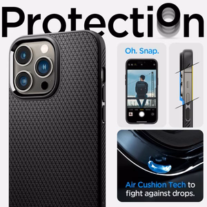 Spigen Liquid Air iPhone 14 Pro kotelo - Matta musta