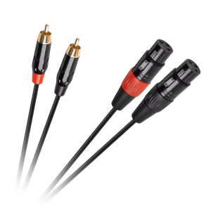 Cabletech XLR–2 RCA -liitäntäkaapeli, 1 m