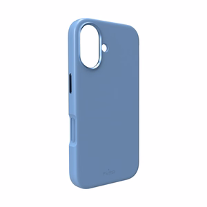 Pure Icon Mag Pro nestesilikoninen suojakuori iPhone 17, MagSafe-yhteensopiva, kamerasuojalla ja alumiinipainikkeilla - sininen