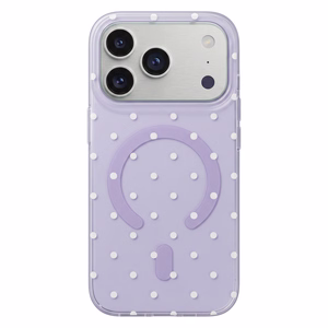 Bubble Dots Mag case for iphone 16 Pro 6,3" purple
