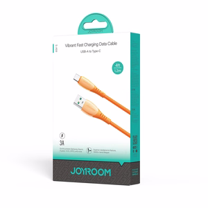 Joyroom S-A59 Vibrant Series 3A USB-A - USB-C Kaapeli 1,2m - oranssi