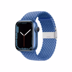 Crong Wave Band -punottu ranneke Apple Watchin 38 / 40 / 41 mm:n ja 42 mm:n (Series 10 / 11) malleille, sininen