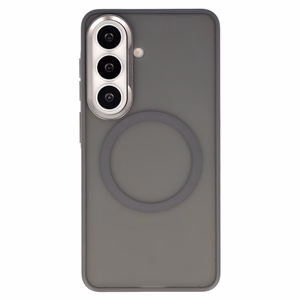 Liavec Soft Case Metal Frame Samsung Galaxy S26:lle harmaa