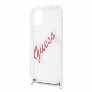 Guess GUHCP12SCRTVSPI iPhone 12 mini 5.4" vaaleanpunainen/vaaleanpunainen kovakotelo Script Vintage