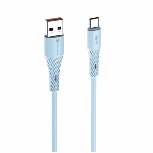 Kaapeli USB A - USB C Forcell F-Energy QC4.0 3A 66W Silicone 1 m C342 sininen