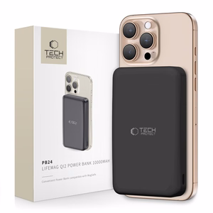 Powerbank Tech-Protect PB24 LifeMag QI2 MagSafe 10000 mAh - musta