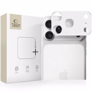 Tech-Protect Camalloy Fit+ Kamerasuoja iPhone 17 Pro Max:lle - hopeinen