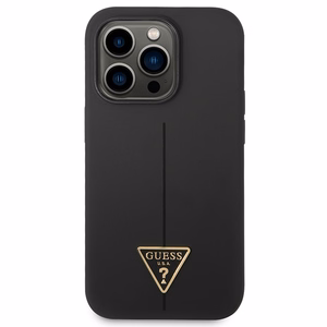 Guess GUHCP14XSLTGK iPhone 14 Pro Max 6.7" black/black hardcase Silicone Triangle