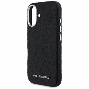 Karl Lagerfeld FW Stamped Karl MagSafe Suojakuori iPhone 16 - musta