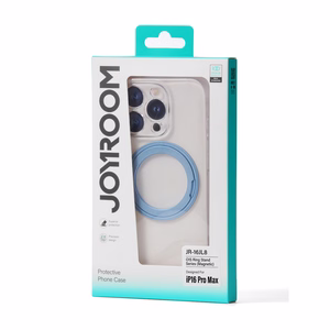 Joyroom JR-16JL6 Suojakuori iPhone 16 Pro Max:lle ultrakohut MagSafe-yhteensopiva 360 asteen rengastelineellä - Sininen