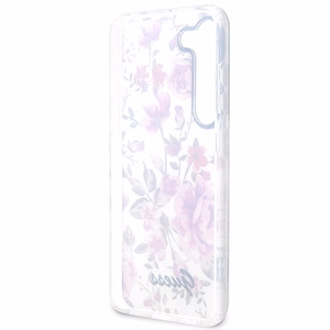 Guess GUHCS23MHCFWST S23+ S916 valkoinen/valkoinen kovakuori Flower Collection