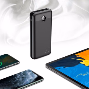 VEGER varavirtalähde 30000 mAh PD QC3.0 3A 20W L30 (W3008PD) musta