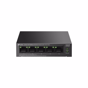 TP-Link LiteWave LS105P hallitsematon Fast Ethernet (10/100) Power over Ethernet (PoE) musta