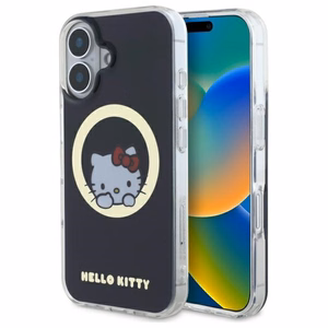 Hello Kitty IML Sweet Kitty Magsafe iPhone 16:lle Suojakuori - Musta