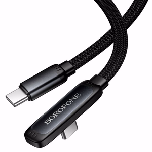 Musta Borofone BX126 Skillful USB-C–USB-C-kaapeli, PD 60 W, 1 m