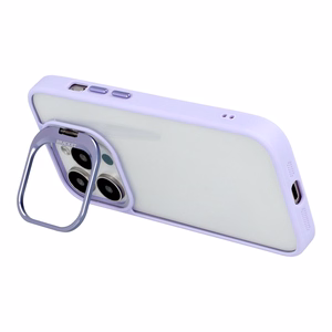 Tel Protect Kickstand Suojakuori + kameran lasi (linssi) iPhone 15 Pro Maxlle vaaleanvioletti
