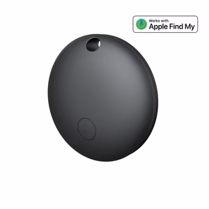 Setty paikannin FindMy pyöreä TFO TAG 01 musta + suojakuori