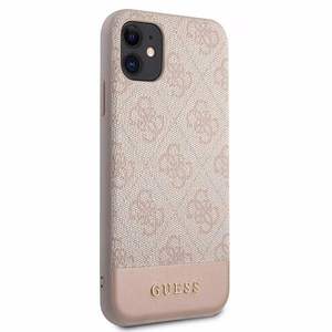 Guess 4G Stripe Collection Suojakuori iPhone 11 / Xr 6.1":lle - vaaleanpunainen