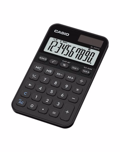 Casio SL-310YC-BK calculator, battery and solar-powered, black