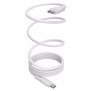 Puro Magneettinen USB-C - USB-C 60W USB 3.2 (20 Gbps) 1m Magneettinen kaapeli - valkoinen