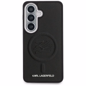 Karl Lagerfeld Embossed Ring Initials MagSafe Case for Samsung Galaxy S26+ - Black