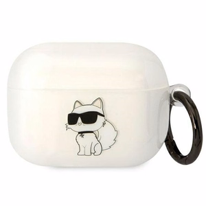 Karl Lagerfeld KLAPHNCHTCT läpinäkyvä suojus AirPods Pro:lle Ikonik Choupette