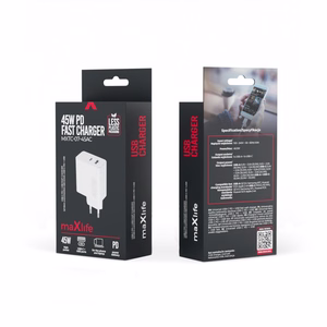 Maxlife MXTC-07-45AC PD QC charger 1x USB-C 1x USB 45W white