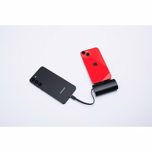 Ulkoinen akku Forcell F-Energy Power Plug F5K3 PD 20W 5000 mAh sisäänrakennetulla Lightning-liittimellä musta