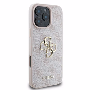 Guess 4G Big Logo kotelo iPhone 16 Pro Max - pinkki