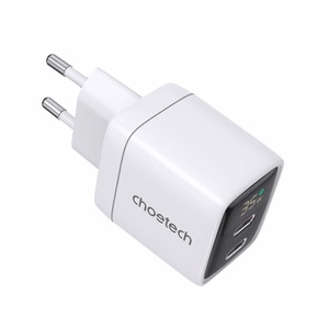 Charger CHOETECH GaN 2xUSB Type-C: 35W, PD