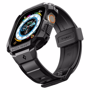 Spigen Rugged Armor Pro Apple Watch Ultra (49mm) Strap Case - Black
