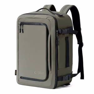 Tech-Protect Defender S50 reppu Ryanair & Wizzair -lentoyhtiöille, 20L kannettavalle tietokoneelle - oliivi