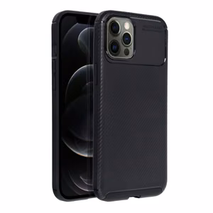 Suojakuori iPhone 12 PRO MAX:lle Carbon Premium musta