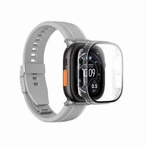 AmazingThing Radix Glass Näytönsuoja suojakuorella Apple Watch Ultra 3 49mm:lle - kirkas