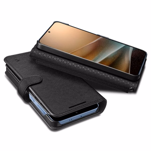 Spigen Wallet S Suojakuori Samsung Galaxy S25+:lle - musta