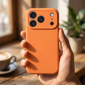 Suojakuori iPhone 17 Pro / 18 Pro (matala kamerareunus) Forcell F-Protect Rubber Premium, MagSafe-yhteensopiva, oranssi