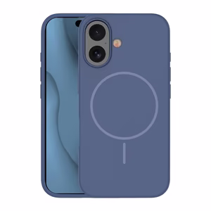 Silikoninen Ohut Mag Suojakuori iPhone 16 6,1:lle tummansininen