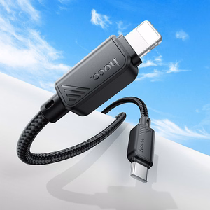 Kaapeli USB-C Lightning Hoco PD 27W 1 m X113 musta