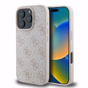Guess 4G Classic kotelo iPhone 16 Pro Max - pinkki