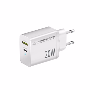 Esperanza EZC105W verkkolaturi 20W valkoinen